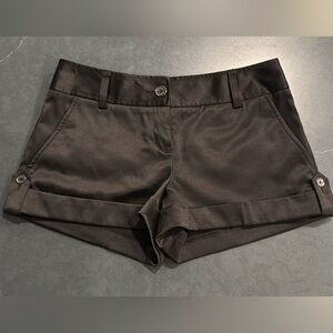 Express Women's Black Flat Front Shorts